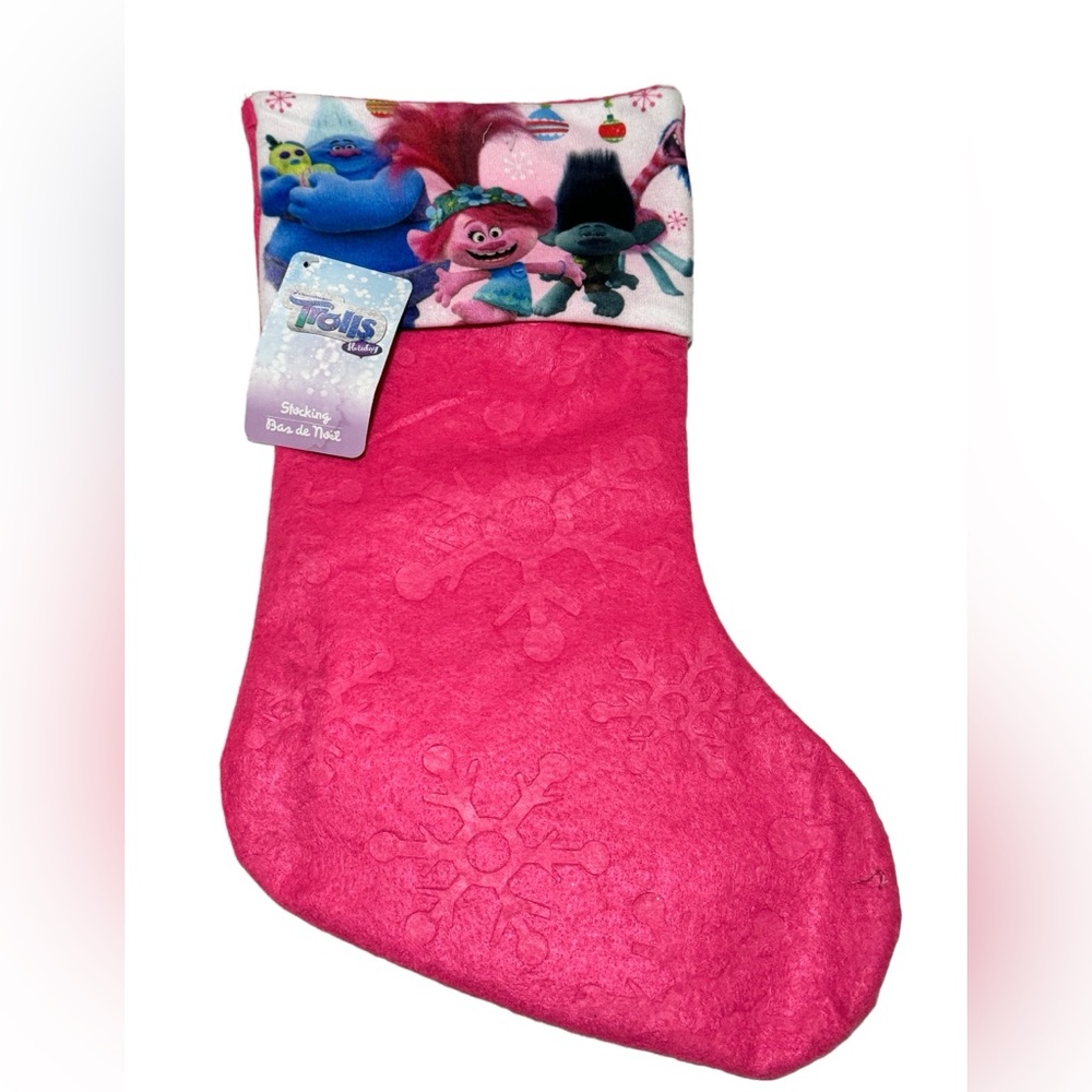 DreamWorks Trolls 15” Felt Pink Christmas Holiday Stocking 2020